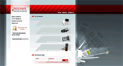 Desktop Screenshot of micronalarms.com.au