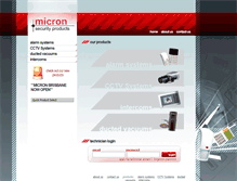 Tablet Screenshot of micronalarms.com.au